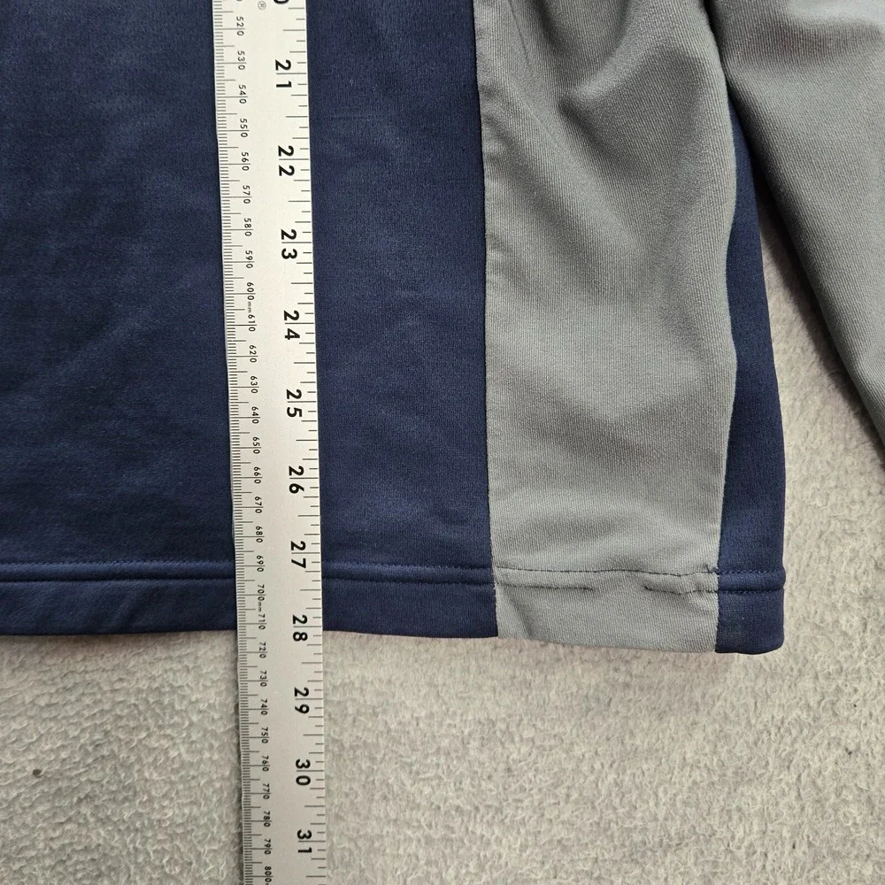 Nike Men Sweatshirt XL‎ Navy Swoosh Logo Nikefit Therma Zipper Long Sleeve